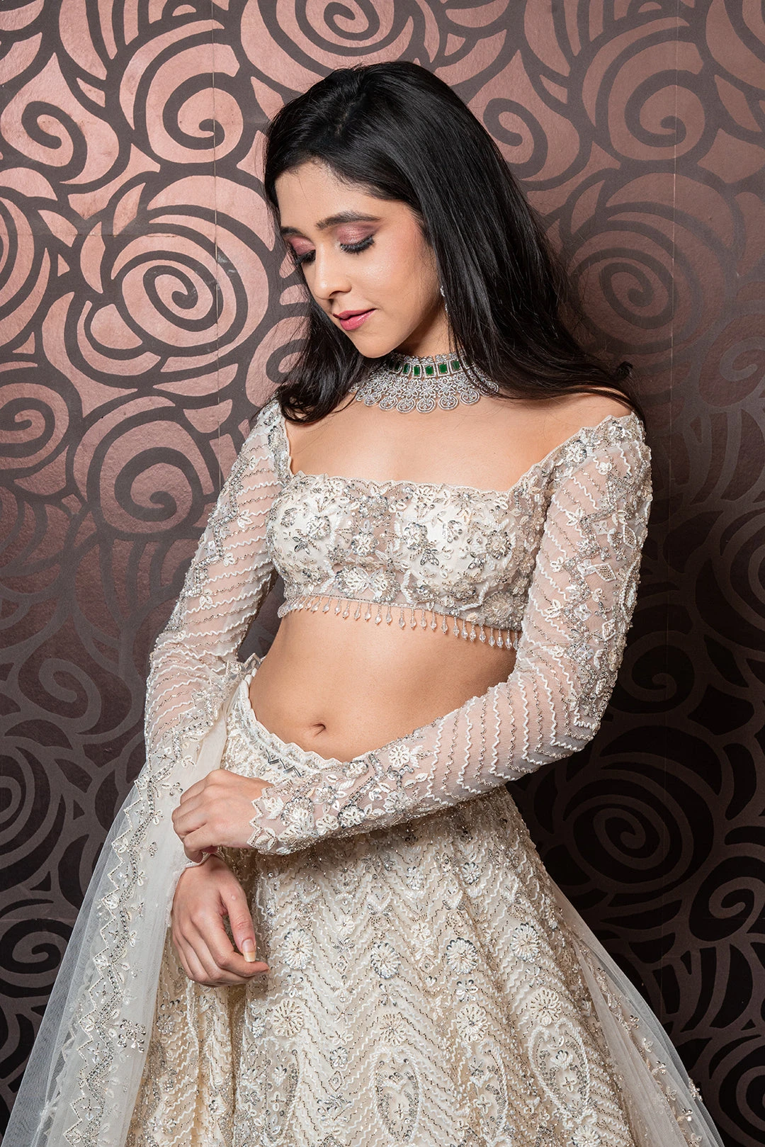Ivory Lehenga 2 Ivory Lehenga - Image 2