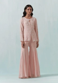 Pink Embroidered Co-Ords -Lillys Clothing Shop HEQH
