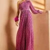 Purple One Shoulder Jumpsuit