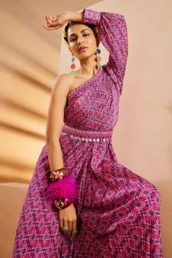 Purple One Shoulder Jumpsuit -Lillys Clothing Shop IMG 0132