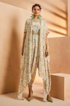 Aqua Dhoti Cowl Jumpsuit -Lillys Clothing Shop IMG 0202