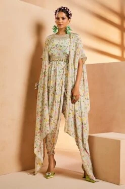 Aqua Dhoti Cowl Jumpsuit -Lillys Clothing Shop IMG 0210