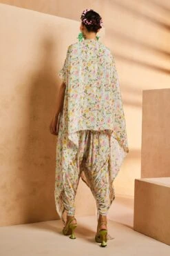 Aqua Dhoti Cowl Jumpsuit -Lillys Clothing Shop IMG 0300