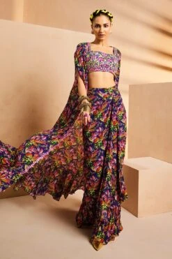 Purple Wrap Skirt Jacket -Lillys Clothing Shop IMG 0336