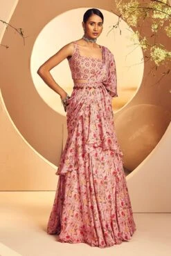 Onion Pink Saree -Lillys Clothing Shop IMG 0506