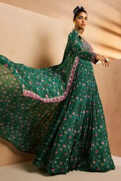 Green Chintz Cape -Lillys Clothing Shop IMG 0603