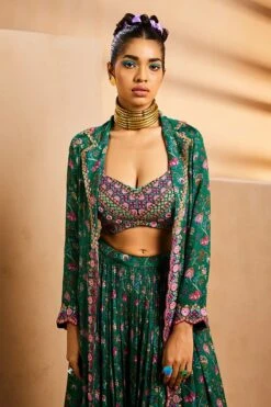 Green Chintz Cape -Lillys Clothing Shop IMG 0668