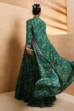 Green Chintz Cape -Lillys Clothing Shop IMG 0694