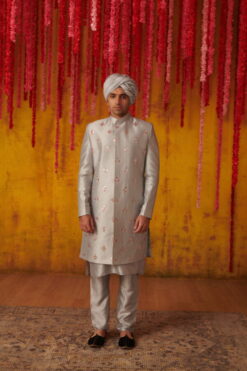 Peri Wrinkle Sherwani Set -Lillys Clothing Shop IMG 1062 scaled 600x900 1