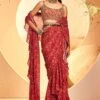 Maroon Saree -Lillys Clothing Shop IMG 1112