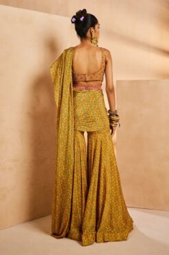 Yellow Sahara Saree -Lillys Clothing Shop IMG 1572