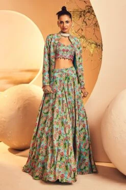 Aqua 3d Bustier Blazer Skirt