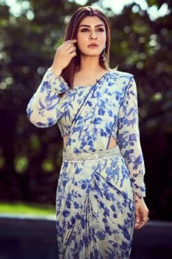 Indigo Bird Pre-stitched Saree -Lillys Clothing Shop IMG 20211209 WA0004 1472x2208 b5357fc7 24b5 41de 81bb 1a48ccb0d10d