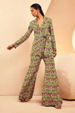 Handprint Tieup Blazer Sharara -Lillys Clothing Shop IMG 2494