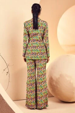 Handprint Tieup Blazer Sharara -Lillys Clothing Shop IMG 2526