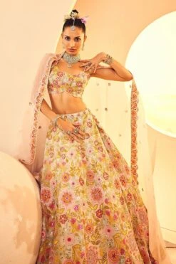 Ivory Aplique Lehenga -Lillys Clothing Shop IMG 2902