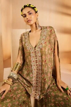 Olive Kaftan Sharara -Lillys Clothing Shop IMG 3048