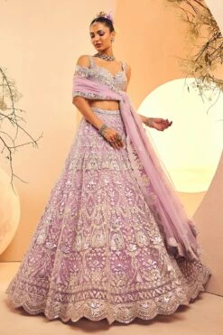Lilac Victorian Scallop Lehenga -Lillys Clothing Shop IMG 3309