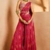 Pink Vase Kalidar Saree