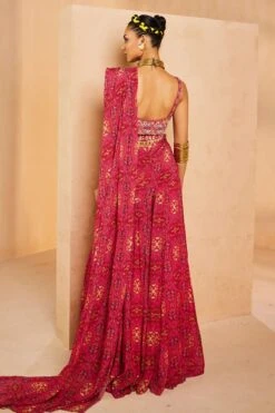 Pink Vase Kalidar Saree -Lillys Clothing Shop IMG 3986