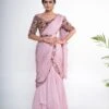 Lavender Modal Satin Pre-Draped Lehenga Saree Set -Lillys Clothing Shop IMG 0090