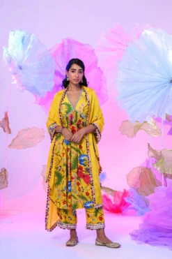 Tuscan Kaftan Kurta Set