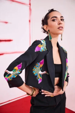 Black Bird Blazer Set 9 Black Bird Blazer Set -Lillys Clothing Shop JBF 4273