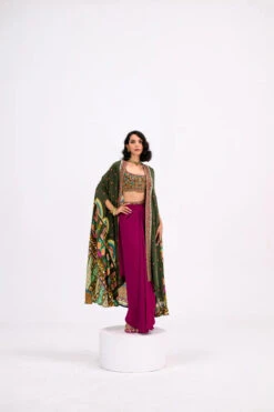 Rani Dhoti Set Paired Embroidered Barlette And Cape -Lillys Clothing Shop JB 1905 d268587f f8b1 4436 9f46 dafa19a17de3