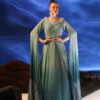 Blue Georgette Darya Cape Sleeve Gown 15 Blue Georgette Darya Cape Sleeve Gown -Lillys Clothing Shop Jade 2466copy