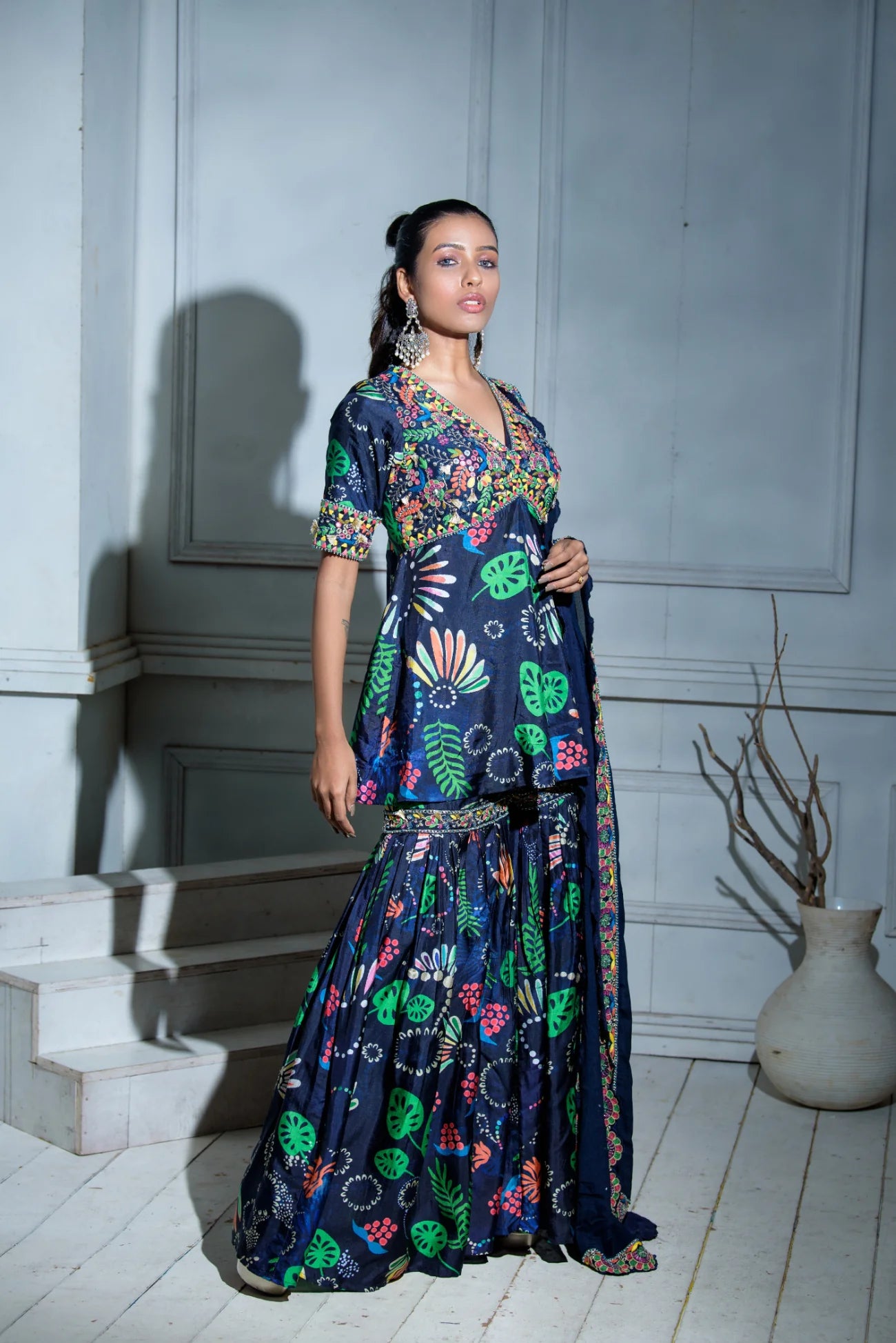 Sharara Set With Cutwork Dupatta 3 Sharara Set With Cutwork Dupatta - Image 3