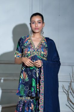 Sharara Set With Cutwork Dupatta 19 Sharara Set With Cutwork Dupatta -Lillys Clothing Shop JuhiBengani OY006 8