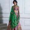 Kali Pocket Lehenga With Full Sleeve Blouse And Contrast Dupatta -Lillys Clothing Shop JuhiBengani OY011 1