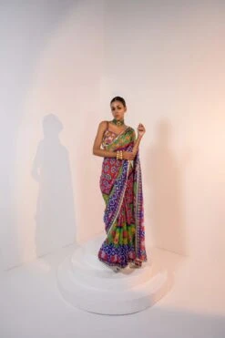 Pre Pleated Veronica Saree -Lillys Clothing Shop JuhiBengani RANG06 2
