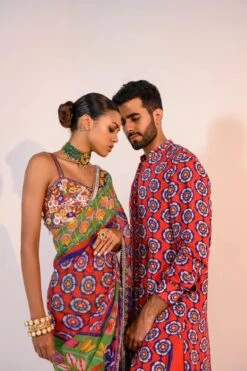 Pre Pleated Veronica Saree -Lillys Clothing Shop JuhiBengani RANG06 6