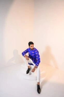 Indica Kurta Paired With Our Indica Bundi -Lillys Clothing Shop JuhiBengani RANG08 8