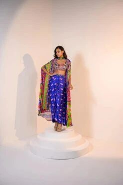 Mirror Embelished Indica Dhoti Skirt