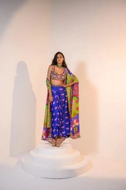 Mirror Embelished Indica Dhoti Skirt -Lillys Clothing Shop JuhiBengani RANG09 5