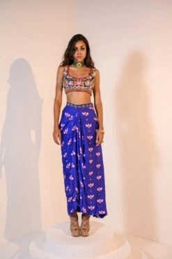 Mirror Embelished Indica Dhoti Skirt -Lillys Clothing Shop JuhiBengani RANG09 9
