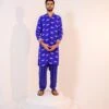 Indica Kurta With Embelished Cuff And Cowl Pants