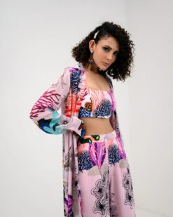 Coral Pant, Bralette And Jacket Set 10 Coral Pant, Bralette And Jacket Set -Lillys Clothing Shop JuhiBengani SUCO05 5
