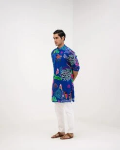 Marine Kurta Pant Set 11 Marine Kurta Pant Set -Lillys Clothing Shop JuhiBengani SUMA02 2