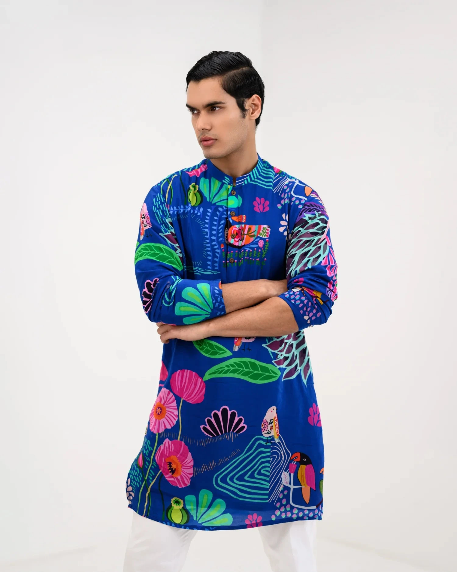 Marine Kurta Pant Set 6 Marine Kurta Pant Set - Image 6