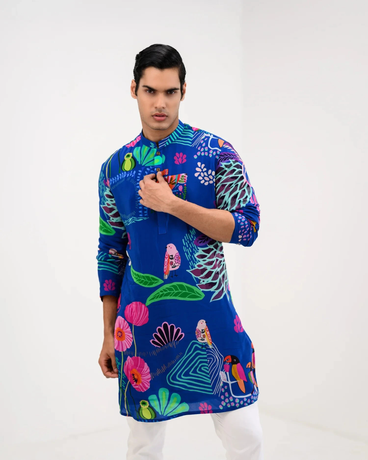 Marine Kurta Pant Set 7 Marine Kurta Pant Set - Image 7