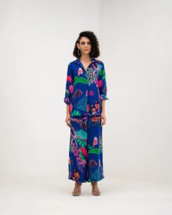 Marine Pant Shirt Coord Set -Lillys Clothing Shop JuhiBengani SUMA05 1
