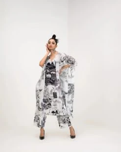 Yang Kaftan Kurta With Pant Set