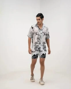 Yang Half Sleeve Shirt And Short Set Coord