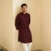 Ox Blood Kurta Set