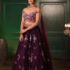 Deep Purple Lehenga 13 Deep Purple Lehenga -Lillys Clothing Shop KR3 3541