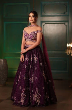Deep Purple Lehenga