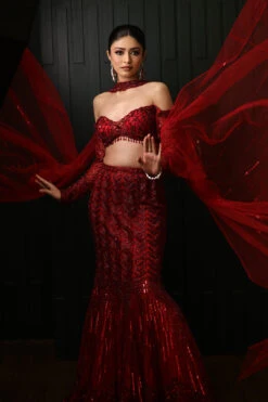 Red Fishcut -Lillys Clothing Shop KR3 5472